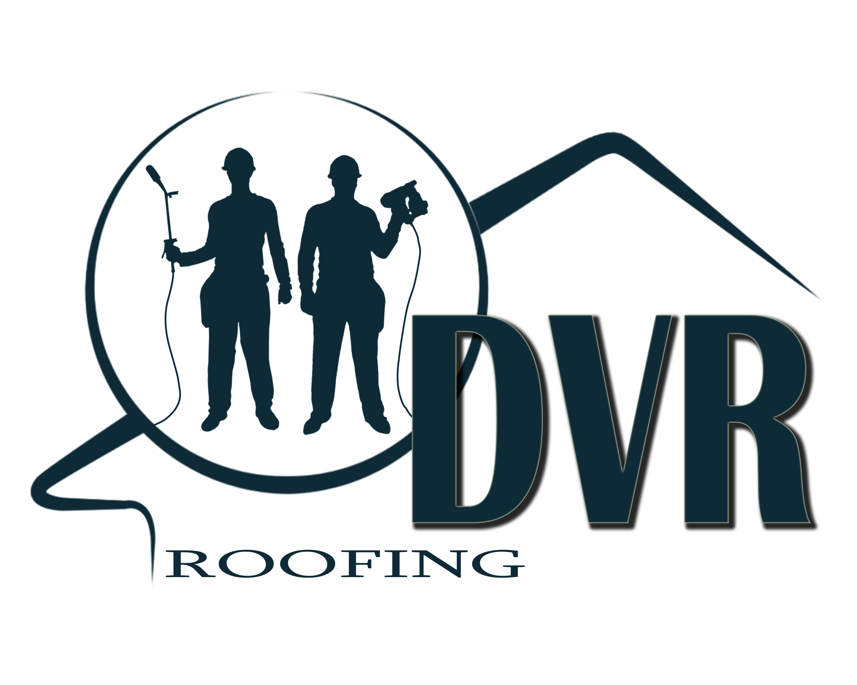 DVR Roofing's logo