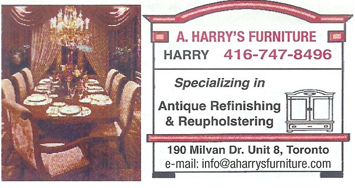 A. Harry's Furniture Refinishers Inc.'s logo