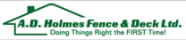 A. D. Holmes Fence & Deck Ltd's logo