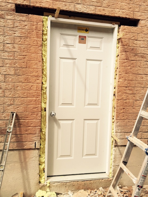 Side Door Basement Renovation Framing, How To Make Side Entrance For Basement