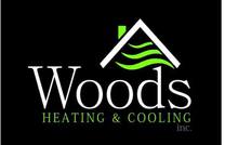 Woods heating and air inc's logo