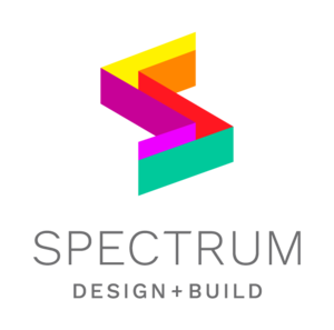 Spectrum design & build's logo