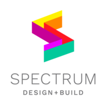 Spectrum design & build's logo