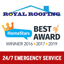 Royal Roofing's logo