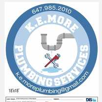 K.E. More Plumbing Service's logo