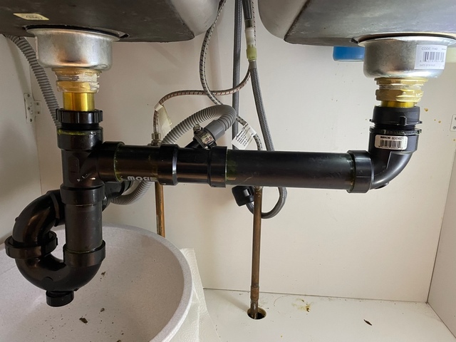 kitchen sink wall mount pipes