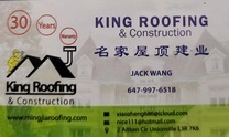 King Roofing & Construction's logo