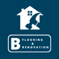 B Flooring and Reno's logo