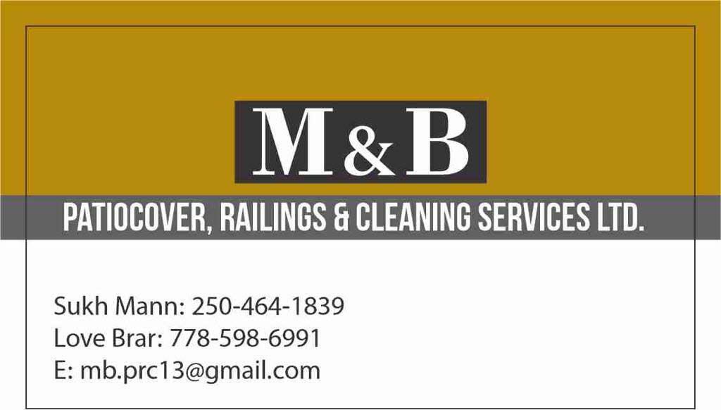 M&B Patiocover, Railing & Cleaning Service LTD.'s logo