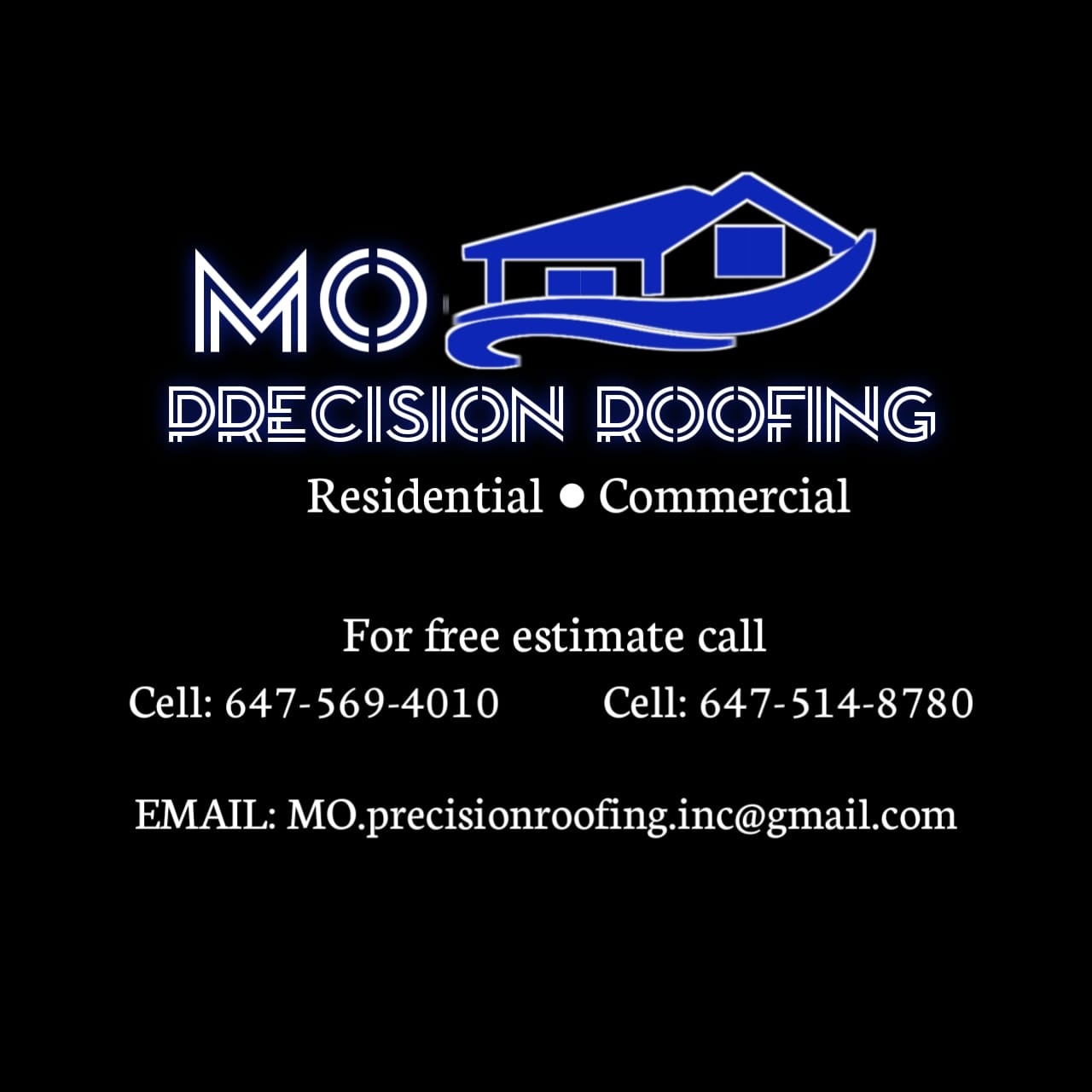 Mo Precision Roofing's logo