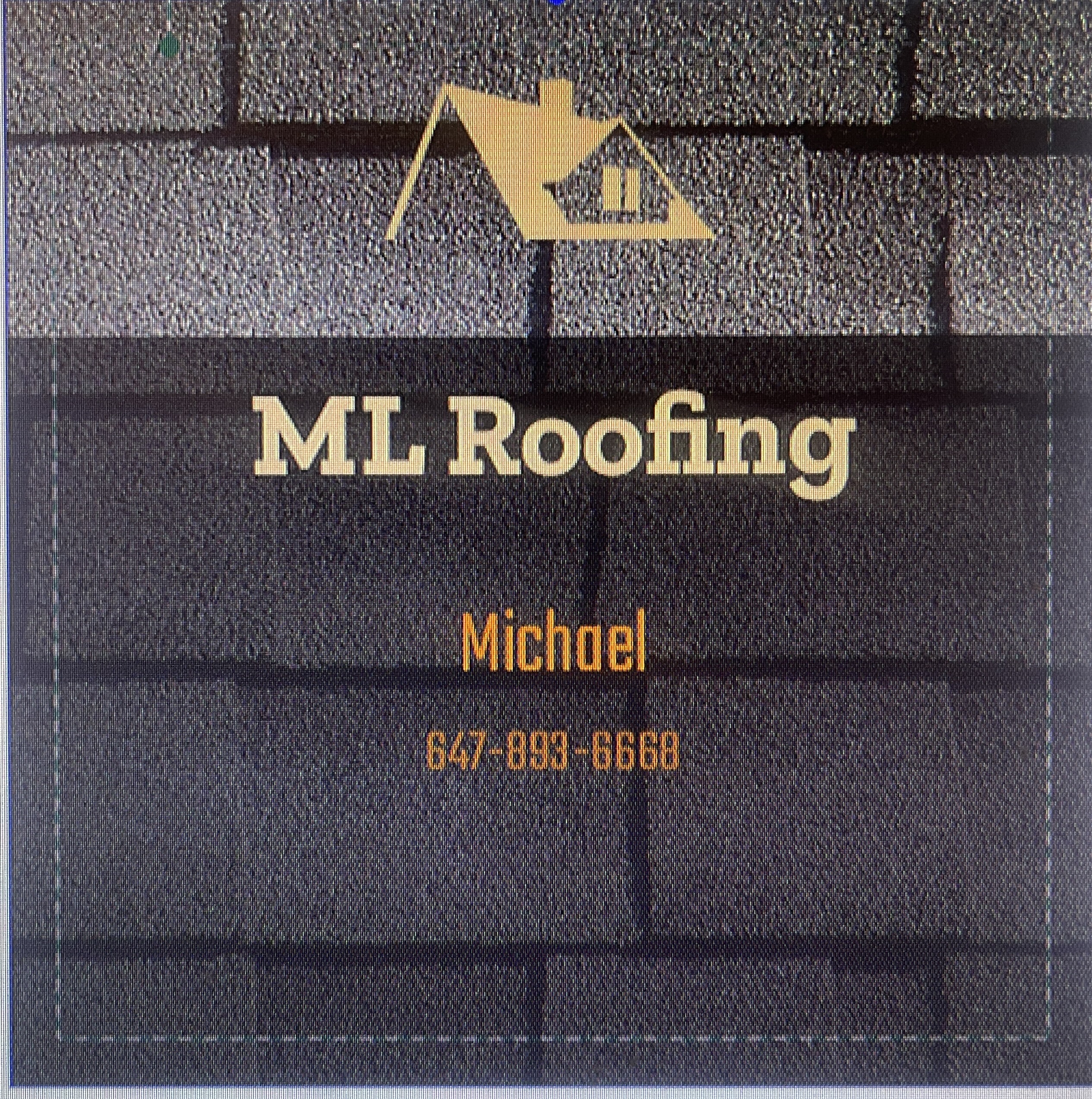 ML Roofing's logo