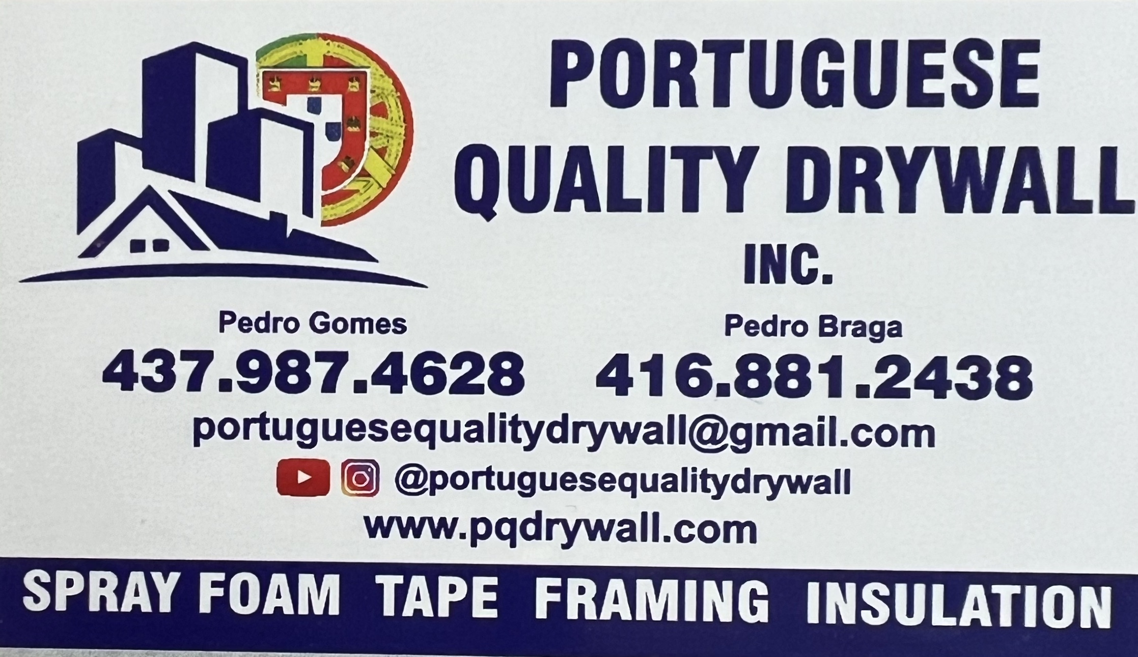 Portuguese Quality Drywall's logo