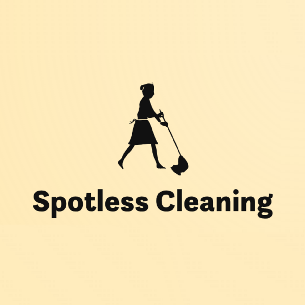 Spotless cleaning's logo