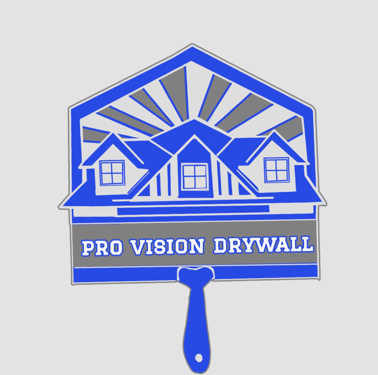 Pro vision drywall's logo